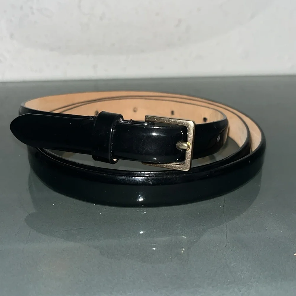 J. Crew patent leather slim belt - Picture 5 of 8